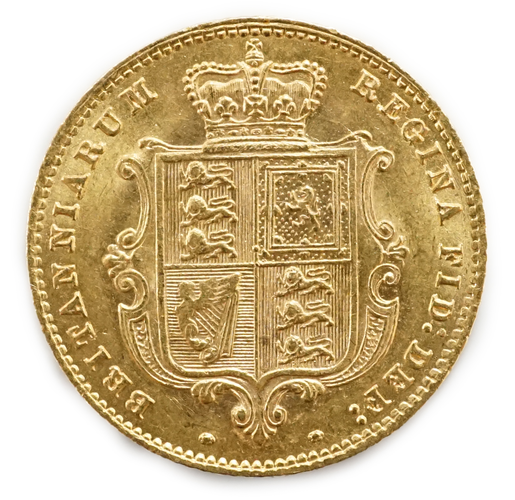 A Victoria gold half sovereign 1861, NEF